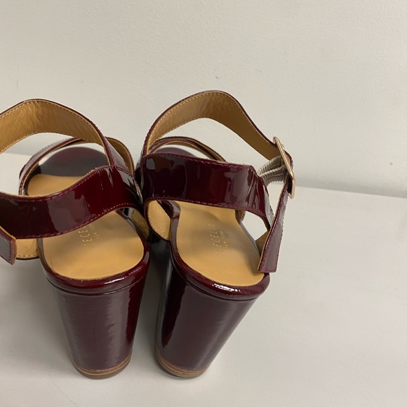 Cecelia New York Wine Red Platform Sandals - Picture 8 of 8